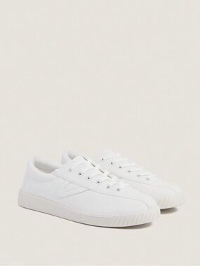 Tretorn White Nylite Canvas Sneakers